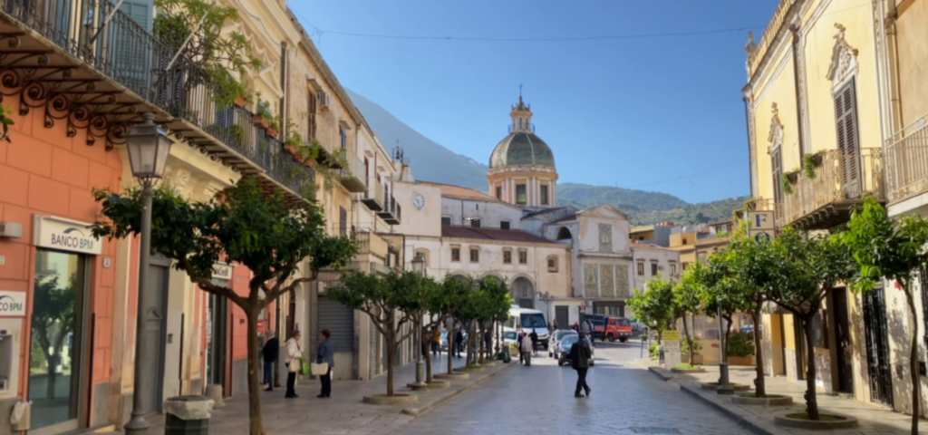 Carini Sicily street view, traveling to Sicily tips