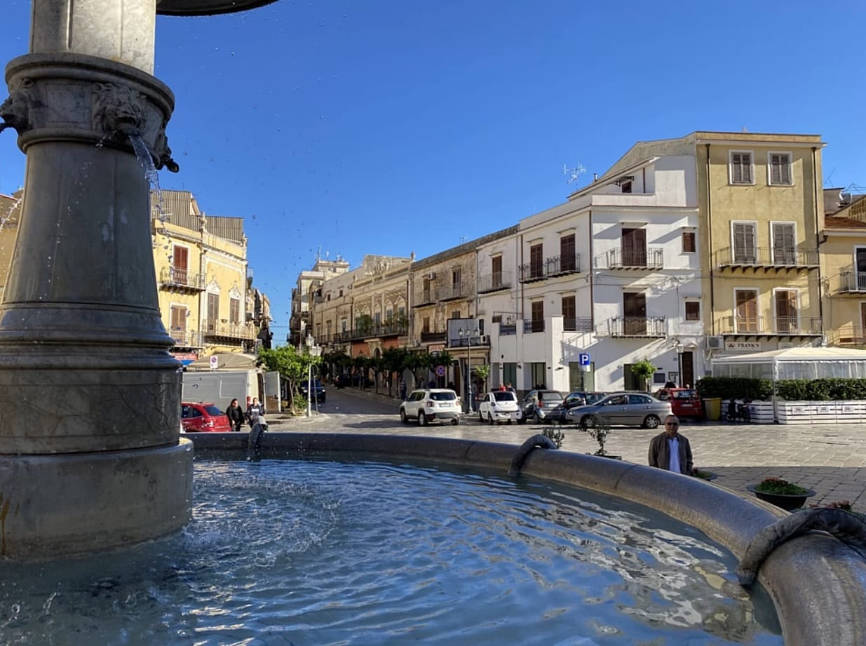 Fountain in Carini, Sicily for post Sicily rental issues