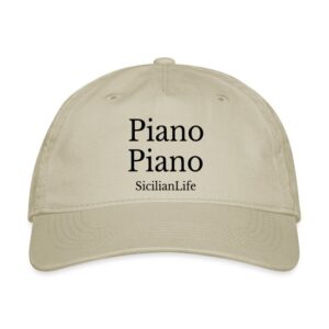 Piano Piano baseball cap from our Sicilian gifts collection